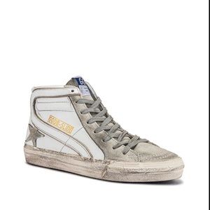 Golden Goose Slide - White & Ice
